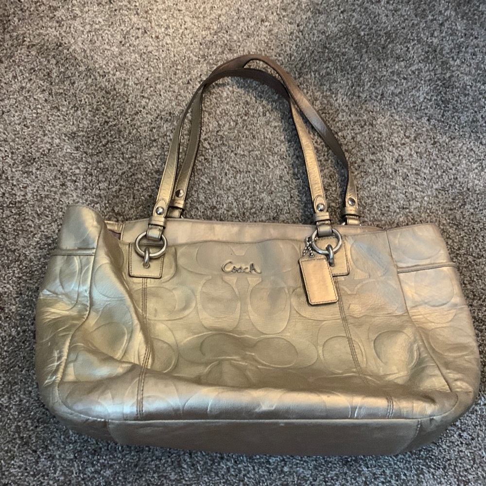 Gold vintage Coach bag